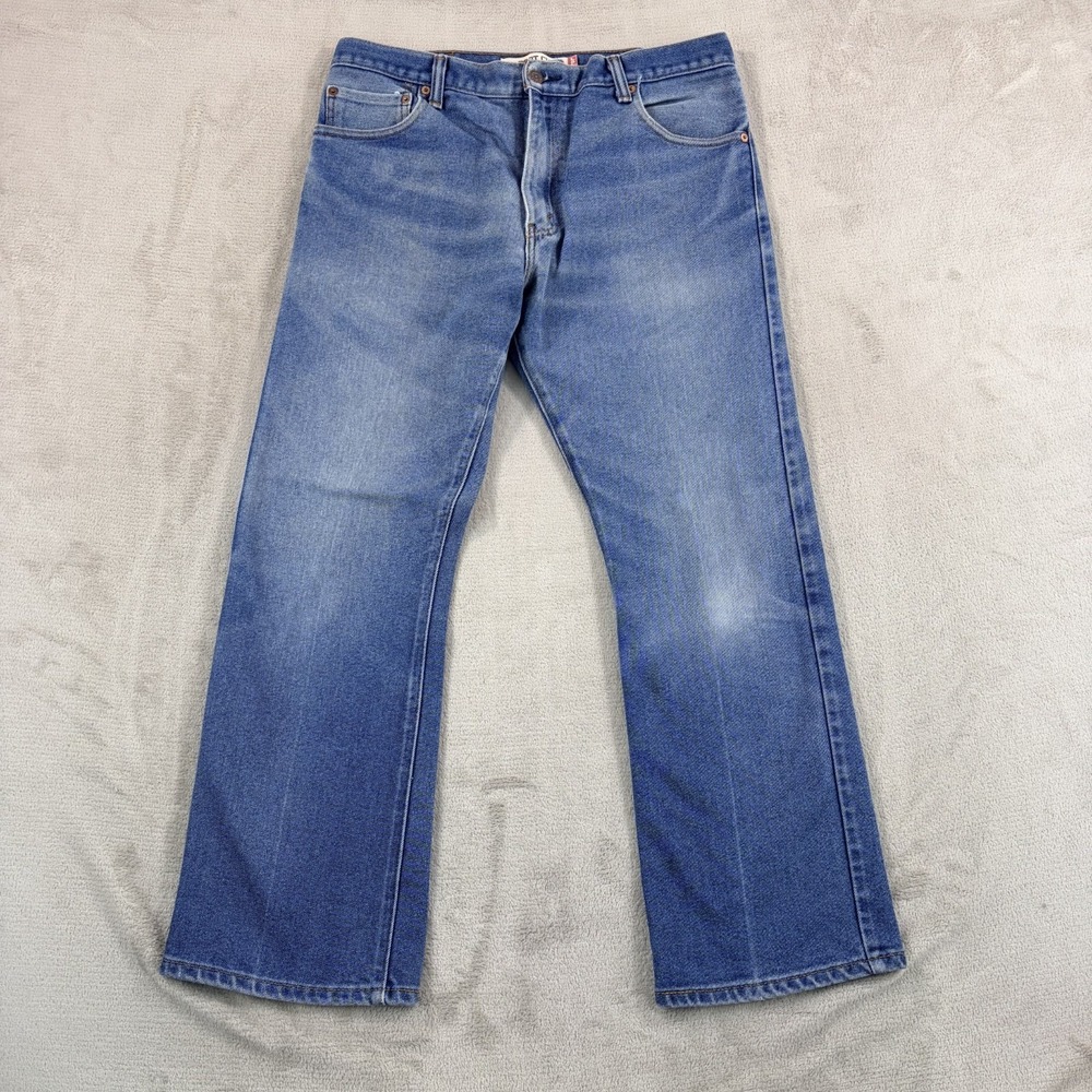 Vintage Levi's 517 Bootcut Jeans Men 36x30 (Fits 34x29) Blue Fade Denim Y2K